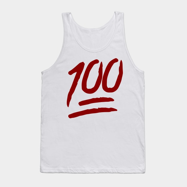 number 100 Tank Top by stevanie